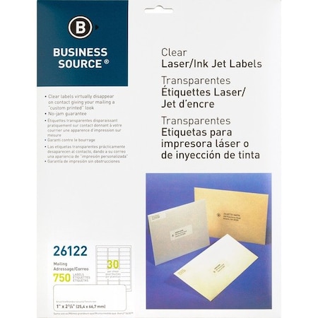 Business Source Label, Address, Lsr, 1X2.75, Cl BSN26122